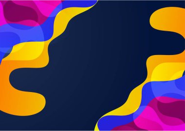 Colorful gradient memphis geometric pattern background texture for poster cover design. Minimal color abstract gradient banner template. Modern vector shape for business presentation and social media