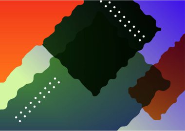 Creative abstract with colorful element design background. Memphis color background design with shapes composition. Futuristic design poster for business presentation, social media template and banner