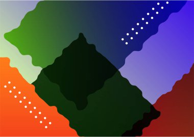 Creative abstract with colorful element design background. Memphis color background design with shapes composition. Futuristic design poster for business presentation, social media template and banner