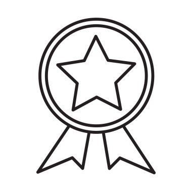 Reward Feedback Icons with black outline style. Thin line icon related to feedback, rating, testimonials, quick response, satisfaction and more. Simple web icon. Vector illustration