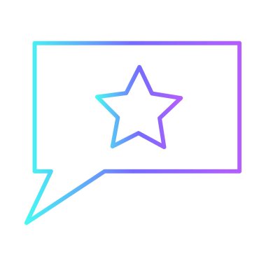 Best rating Feedback Icons with purple blue outline style. Thin line icon related to feedback, rating, testimonials, quick response, satisfaction and more. Simple web icon. Vector illustration