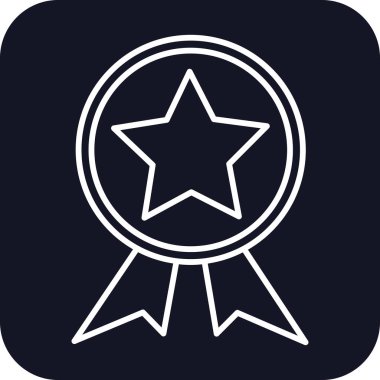 Reward Feedback Icons with black filled outline style. Thin line icon related to feedback, rating, testimonials, quick response, satisfaction and more. Simple web icon. Vector illustration