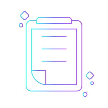 Survey Feedback Icons with purple blue outline style. Thin line icon related to feedback, rating, testimonials, quick response, satisfaction and more. Simple web icon. Vector illustration