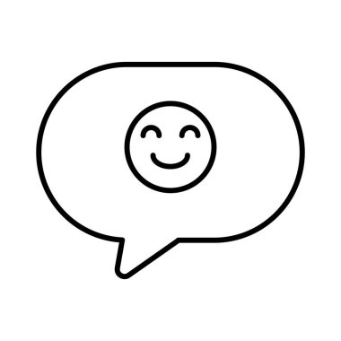 Smile Feedback Icons with black outline style. Related to Feedback, Rating, Like, Dislike, Comment, Good Bad Sign, Yes No icons. Vector illustration