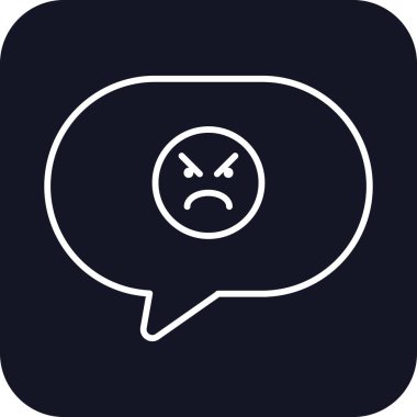 Mad Feedback Icons with black filled outline style. Related to Feedback, Rating, Like, Dislike, Comment, Good Bad Sign, Yes No icons. Vector illustration