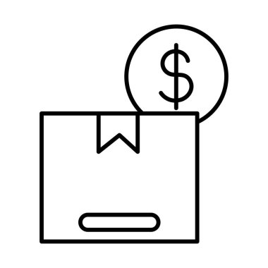 Delivery pay delivery service icons with black outline style. Shipping logistics symbol sign. Simple vector illustration. Related to package, fee, fast courier