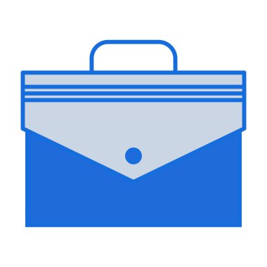 Briefcase business icon collection with green blue style. symbol, set, web, line, technology, internet, design. Vector Illustration