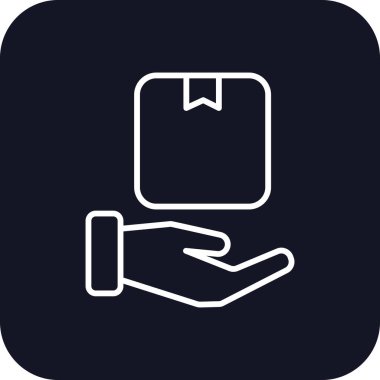 Delivery service delivery man delivery service icons with black filled outline style. Shipping logistics symbol sign. Simple vector illustration. Related to package, fee, fast courier