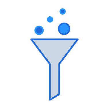 Data business people icon with blue outline style. data, computer, symbol, line, information, set, technology. Vector Illustration