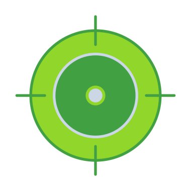 Target business people icon collection with green outline style. target, business, strategy, symbol, goal, success, concept. Vector Illustration