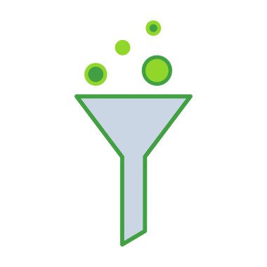 Data business people icon with green outline style. data, computer, symbol, line, information, set, technology. Vector Illustration