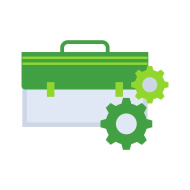 Business management business management icon with green outline style. management, business, team, teamwork, line, symbol, people. Vector Illustration