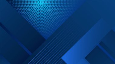 Modern koyu mavi soyut arka plan. Fütürist, fütürist, enerji teknolojisi kavramının koyu mavi arka planda soyut bir temsilcisi. Mavi iş sunumu arkaplanı