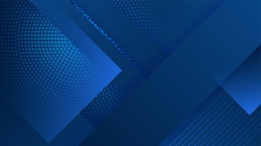Modern koyu mavi soyut arka plan. Fütürist, fütürist, enerji teknolojisi kavramının koyu mavi arka planda soyut bir temsilcisi. Mavi iş sunumu arkaplanı