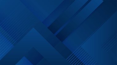 Modern koyu mavi soyut arka plan. Fütürist, fütürist, enerji teknolojisi kavramının koyu mavi arka planda soyut bir temsilcisi. Mavi iş sunumu arkaplanı