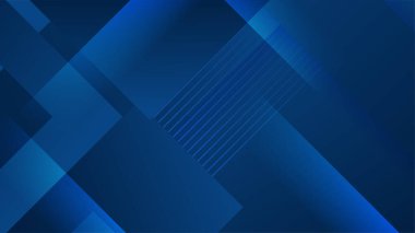 Modern koyu mavi soyut arka plan. Fütürist, fütürist, enerji teknolojisi kavramının koyu mavi arka planda soyut bir temsilcisi. Mavi iş sunumu arkaplanı