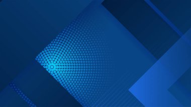 Modern koyu mavi soyut arka plan. Fütürist, fütürist, enerji teknolojisi kavramının koyu mavi arka planda soyut bir temsilcisi. Mavi iş sunumu arkaplanı