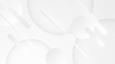 Soyut beyaz arkaplan. Asgari geometrik beyaz ışık arkaplanı soyut tasarımı.