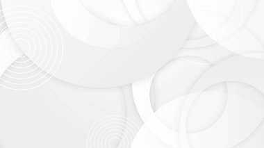 Gri yüksek teknolojili çokgen şirket kavramına sahip soyut beyaz arkaplan