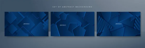 Modern Dark Blue Abstract Background — Stock Vector