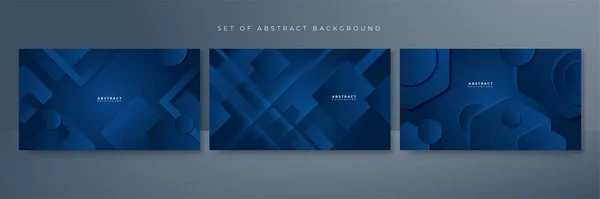 Modern Dark Blue Abstract Background — Stock Vector