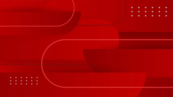 Abstraktní Linie Vzor Technologie Červených Gradientech Pozadí — Stockový vektor
