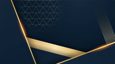 Soyut siyah ve altın şekiller arkaplan