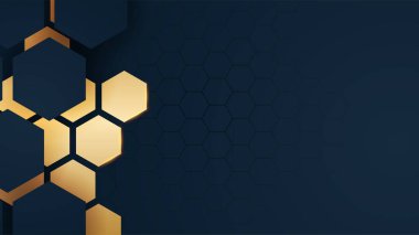 Soyut siyah ve altın şekiller arkaplan