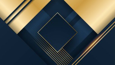 Soyut siyah ve altın şekiller arkaplan