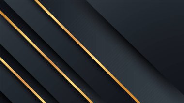 Sunum tasarımı için siyah altın arkaplan
