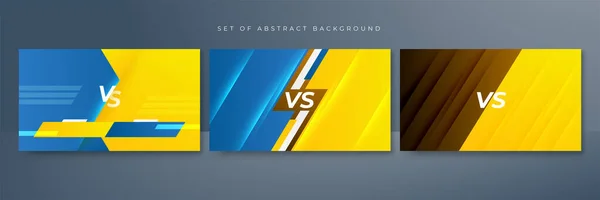 stock vector Blue yellow versus vs background. Vector illustration for game, battle, challenge, fight, competition, contest, team, boxing, championship, clash, combat, tournament, conflict, duel, MMA, football