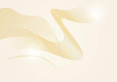 Soyut dalga altın çizgisi arkaplanı. Altın soyut arka plan tasarımı. Modern dalga çizgileri (dalga eğrileri). Pankart için kaliteli şerit kumaş, iş geçmişi. Parlak lüks vektör şablonu