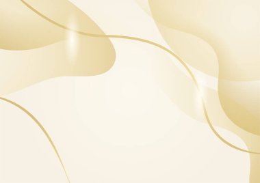 Soyut dalga altın çizgisi arkaplanı. Altın soyut arka plan tasarımı. Modern dalga çizgileri (dalga eğrileri). Pankart için kaliteli şerit kumaş, iş geçmişi. Parlak lüks vektör şablonu