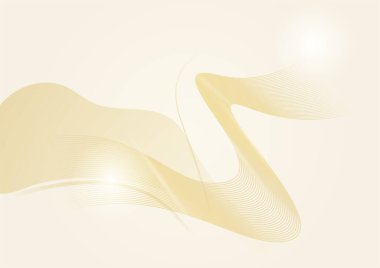 Soyut dalga altın çizgisi arkaplanı. Altın soyut arka plan tasarımı. Modern dalga çizgileri (dalga eğrileri). Pankart için kaliteli şerit kumaş, iş geçmişi. Parlak lüks vektör şablonu