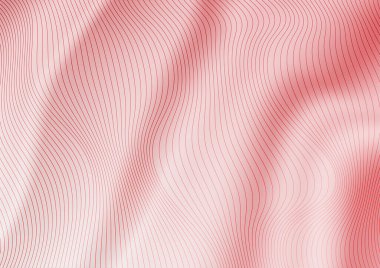 Çizgi dalga eğrisi şekilli soyut açık kırmızı arkaplan