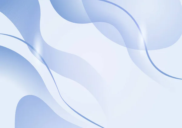 Abstrakter Blauer Hintergrund Mit Wellenlinien — Stockvektor