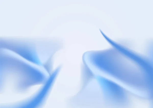 Fond Bleu Abstrait Avec Des Formes Lignes Ondulées — Image vectorielle