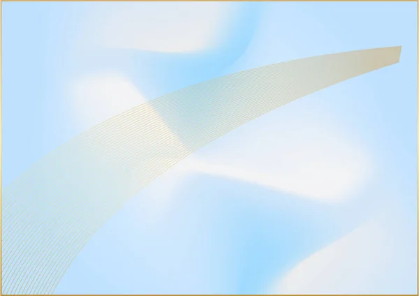 Abstrakter Luxus Hintergrund Mit Blauen Und Goldenen Wellenlinien — Stockvektor