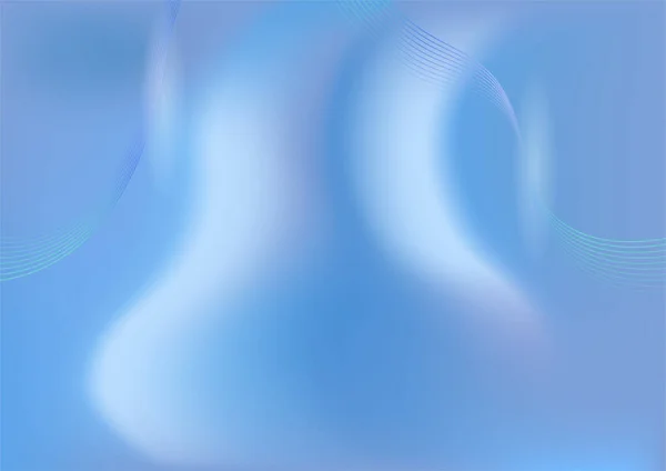 Abstract Blauwe Achtergrond Met Golvende Lijnvormen — Stockvector