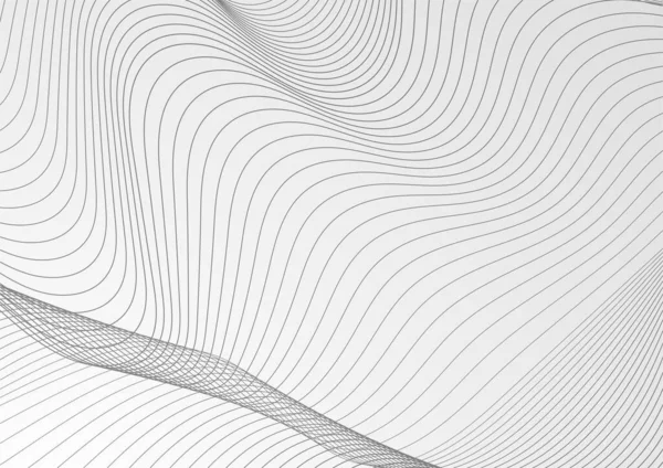 Абстрактный Белый Серый Фон Современный Абстрактный Рисунок Волновые Кривые Премиальном — стоковый вектор