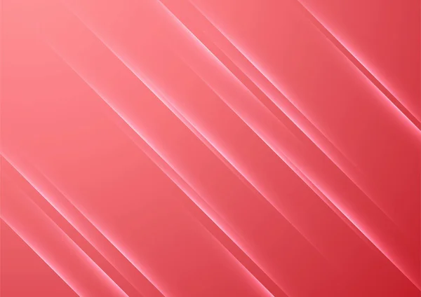 線の波形曲線の形状を持つ明赤色の背景 — ストックベクタ