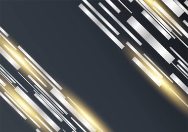 Soyut Siyah ve Altın Tasarım Arkaplanı