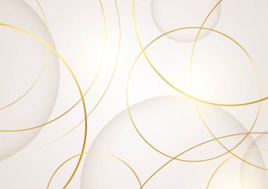 Soyut lüks altın arka plan, çizgi, dalga ve parlak eğri çizgiler. Vektör illüstrasyonu