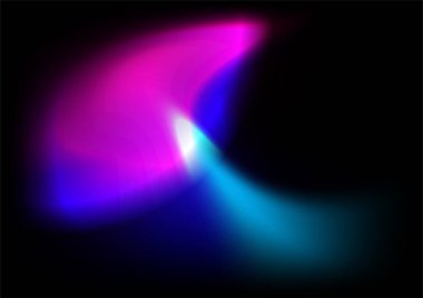 Soyut mavi pembe mor eğimli aurora tasarım broşürü, web sitesi, el ilanı için vektör teknolojisi arka planını şekillendirir. Poster, sertifika, sunum, iniş sayfası için bulanık şekiller