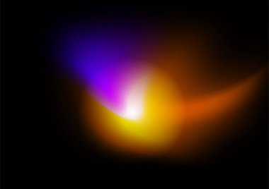 Soyut bulanık arkaplan kırmızı turuncu ve pembe neon renk dalga çizgisi desenli.