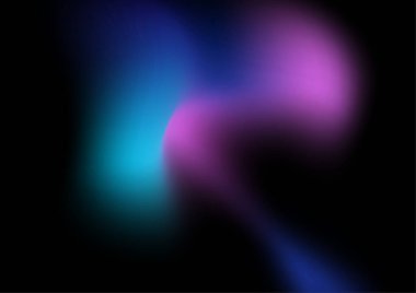 Mavi mor aurora dokusuyla soyut, bulanık, hologram gramlı, gradyan arkaplan. Soyut teknoloji sıvı dalgalı şekiller fütüristik afişler. Aurora ile parlayan vektör