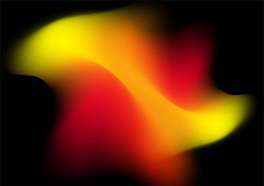 Kırmızı turuncu arkaplanı aurora dokusuyla ateşle