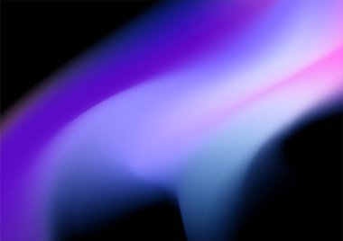 Mor mavi arkaplan, tahıl dokusu ve soyut mavi ve mor sıvı şekilli fütüristik afiş. Parlak retro dalga vektör arkaplanı