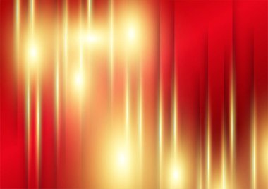 Çizgi şekilli soyut koyu kırmızı ve altın arkaplan