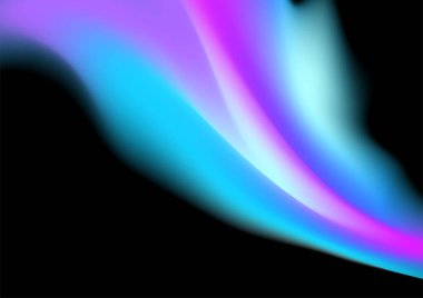 Mor mavi arkaplan, tahıl dokusu ve soyut mavi ve mor sıvı şekilli fütüristik afiş. Parlak retro dalga vektör arkaplanı